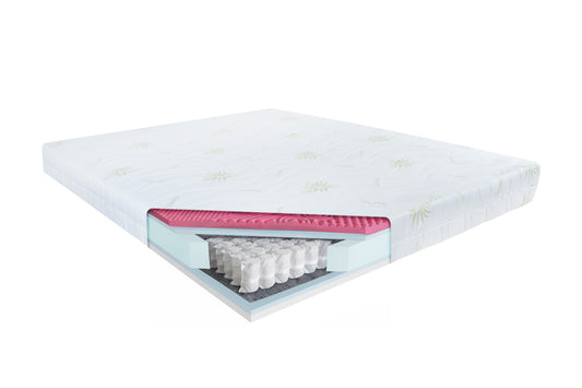 Materac Aurora NEW 90/200 kieszeniowy średniotwardy/twardy