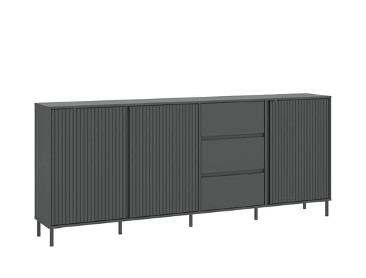 Komoda AVENALE 3-szuflady, antracyt