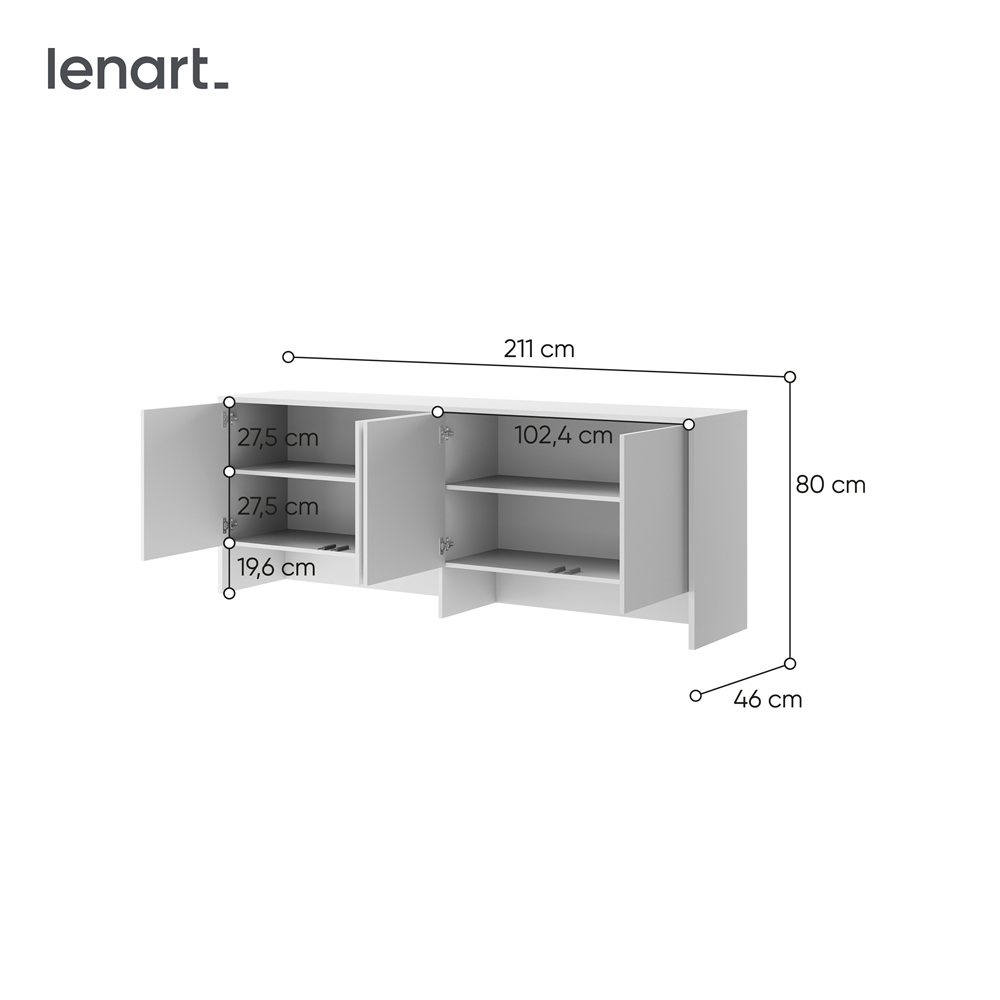 BED CONCEPT BC-10 nadstawka do BC-05 - biały
