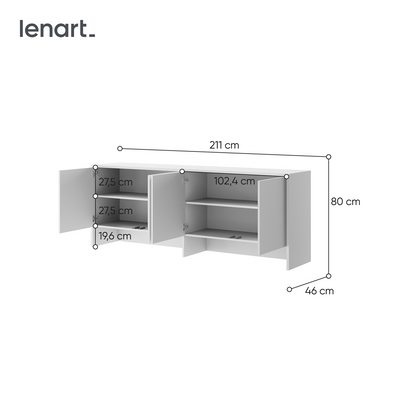 BED CONCEPT BC-10 nadstawka do BC-05 - biały