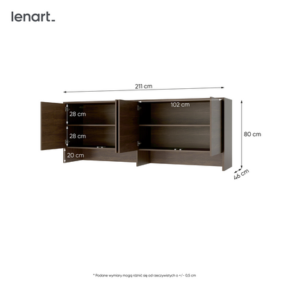 BED CONCEPT BC-10 nadstawka do BC-05 - dąb dunin