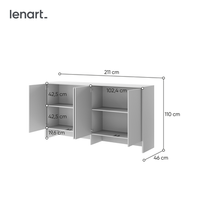 BED CONCEPT BC-11 nadstawka do BC-06 - biały