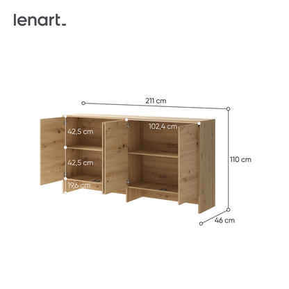 BED CONCEPT BC-11 nadstawka do BC-06 - dąb artisan