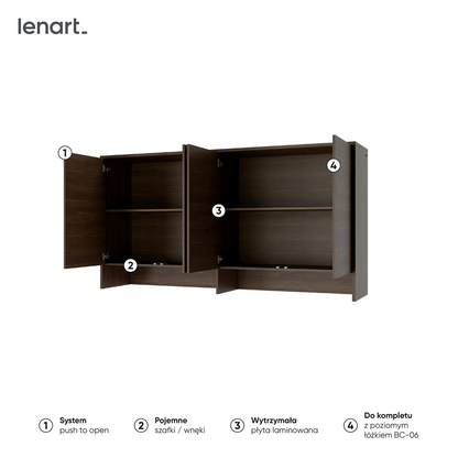 BED CONCEPT BC-11 nadstawka do BC-06 - dąb dunin