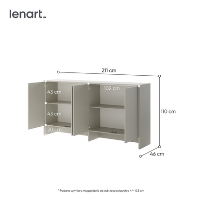 BED CONCEPT BC-11 nadstawka do BC-06 - kaszmir