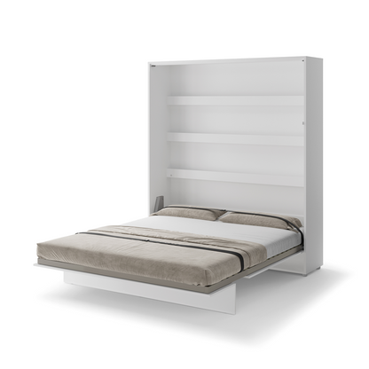 BED CONCEPT BC-13p - półkotapczan pionowy 180 - biały połysk