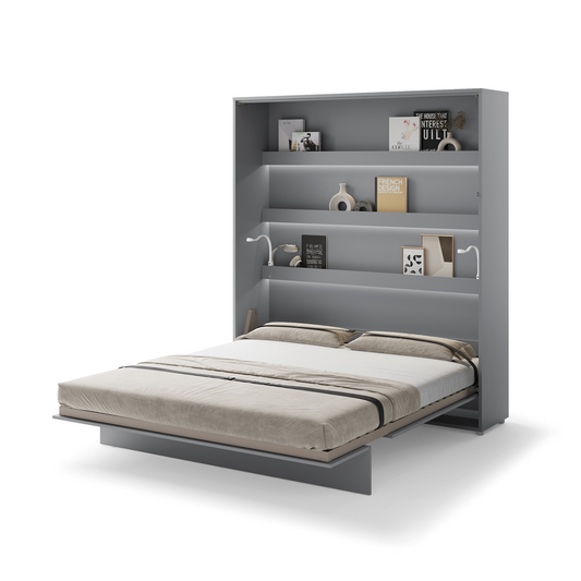 BED CONCEPT BC-13 - półkotapczan pionowy 180 - szary