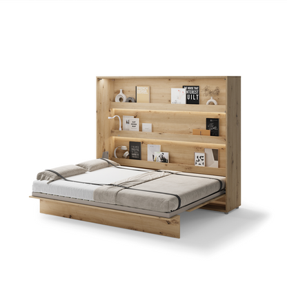 BED CONCEPT BC-14 - półkotapczan poziomy 160 - dąb artisan