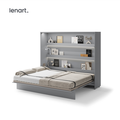 BED CONCEPT BC-14 - półkotapczan poziomy 160 - szary