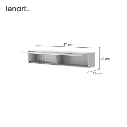 BED CONCEPT BC-15 nadstawka do BC-14 - biały połysk