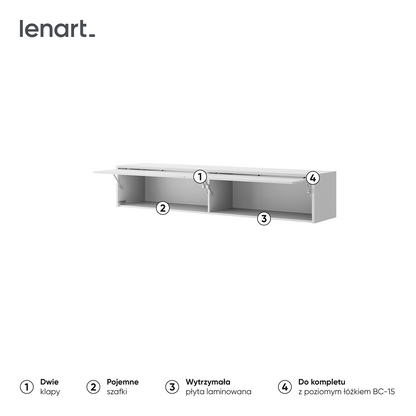 BED CONCEPT BC-15 nadstawka do BC-14 - biały