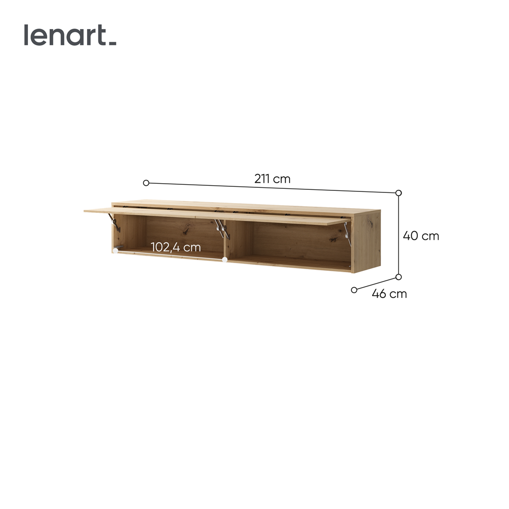 BED CONCEPT BC-15 nadstawka do BC-14 - dąb artisan