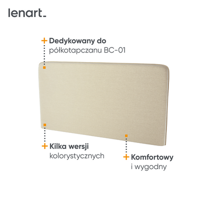 BED CONCEPT BC-16 zagłówek tapicerowany 140 do BC-01-beżowy ART 82610