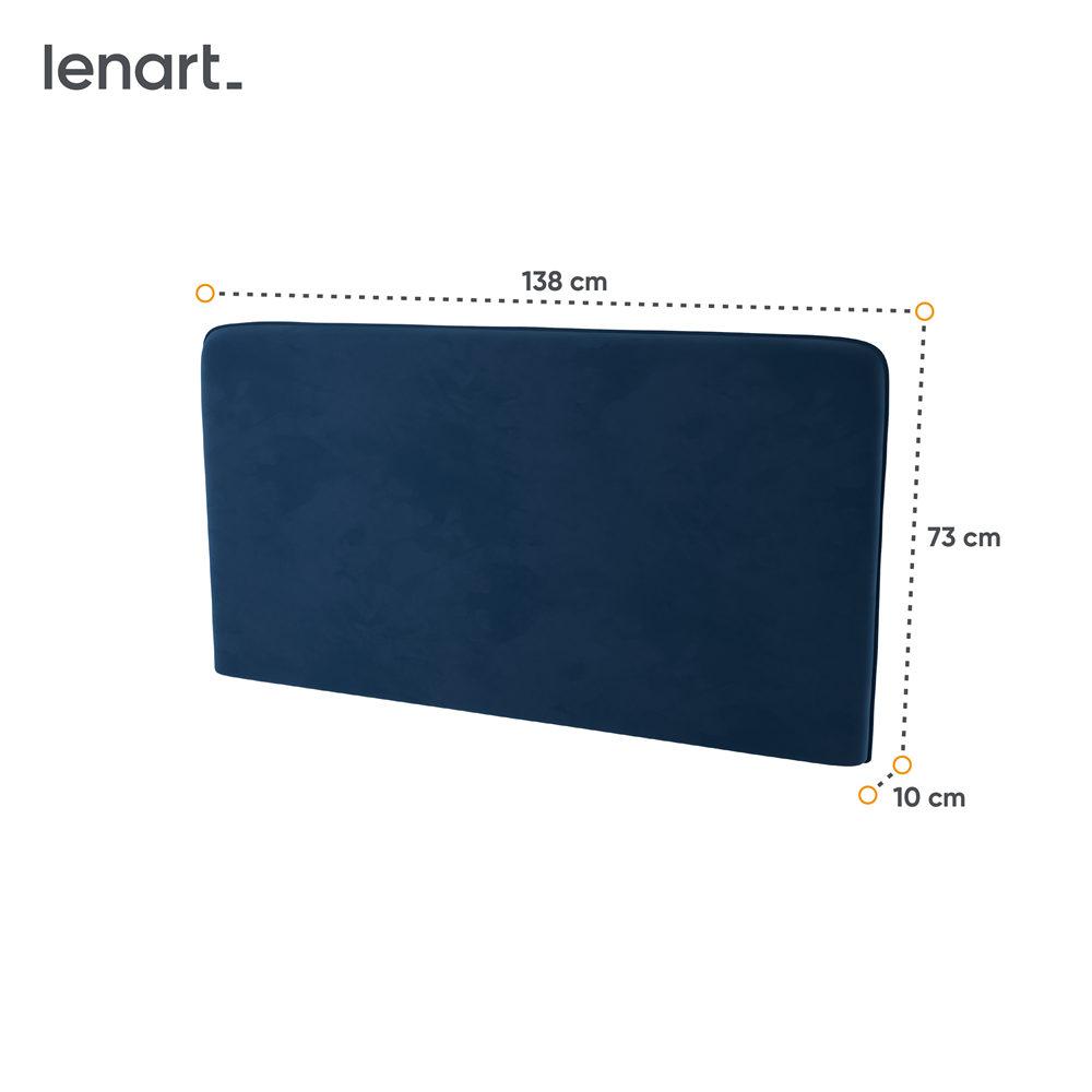 BED CONCEPT BC-16 zagłówek tapicerowany 140 do BC-01-granat SOLO 263