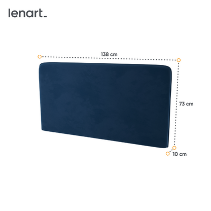 BED CONCEPT BC-16 zagłówek tapicerowany 140 do BC-01-granat SOLO 263