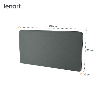 BED CONCEPT BC-16 zagłówek tapicerowany 140 do BC-01-grafit ART 82630
