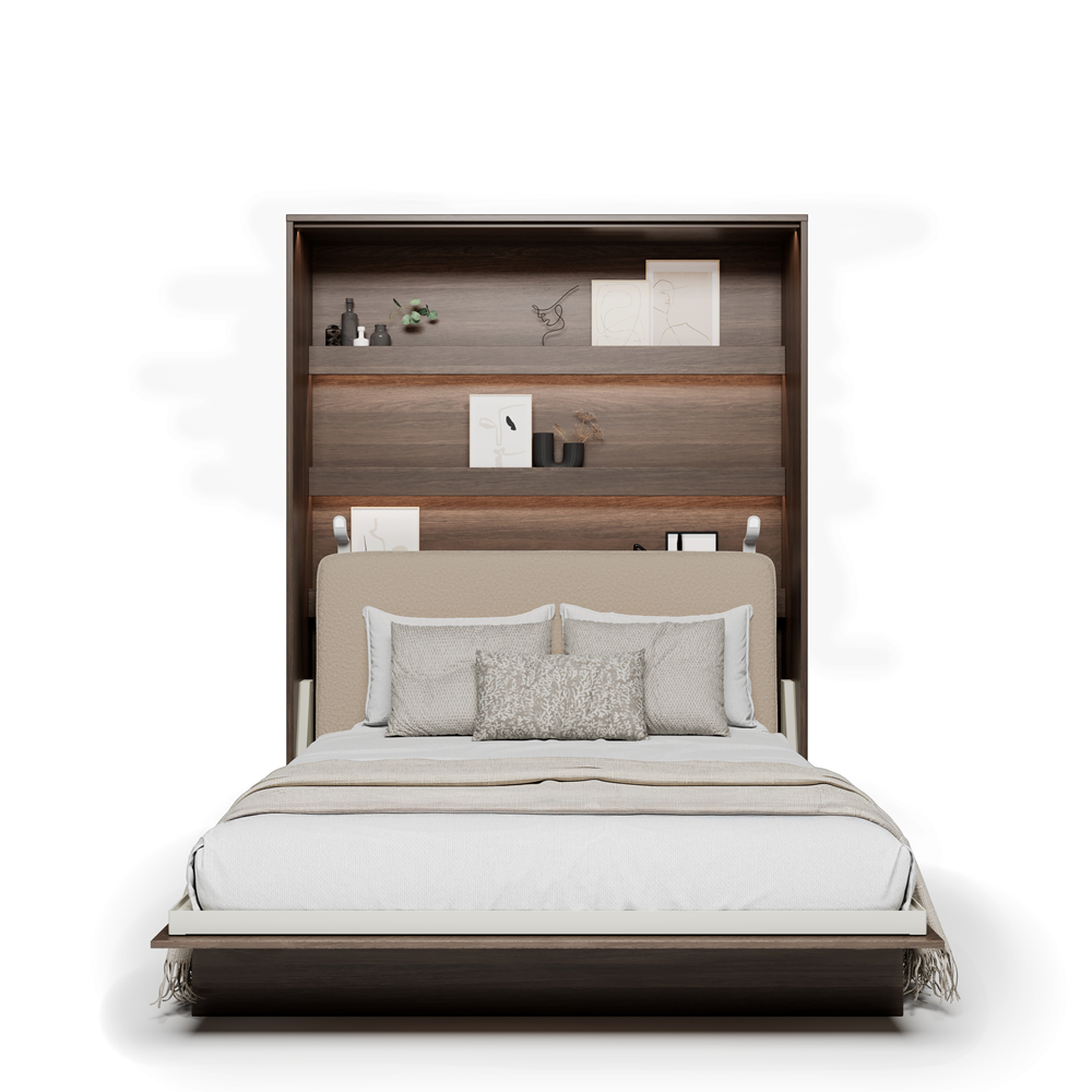 BED CONCEPT BC-17 zagłówek tapicerowany 160 do BC-12 - boucle beżowy PIU 03