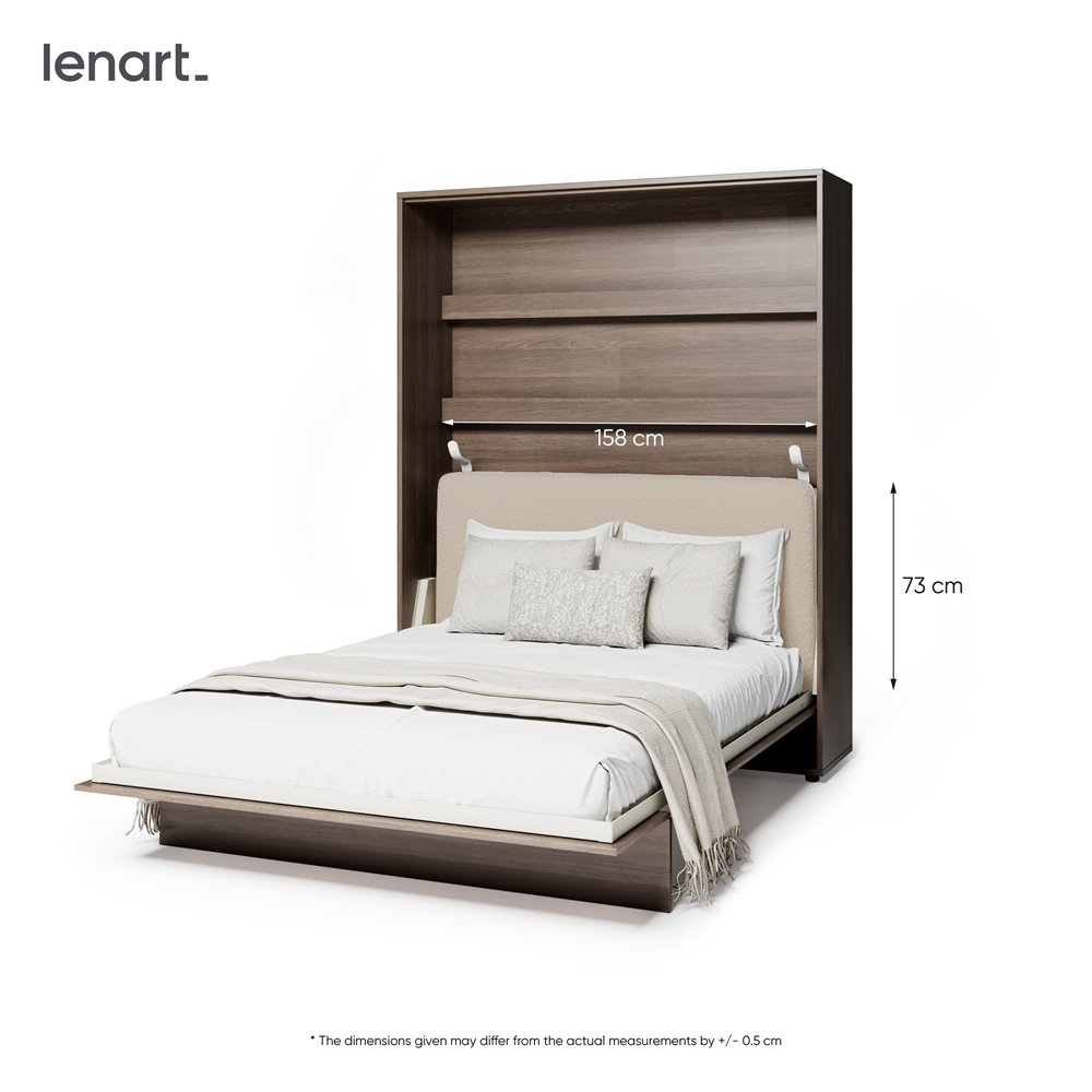 BED CONCEPT BC-17 zagłówek tapicerowany 160 do BC-12 - boucle beżowy PIU 03