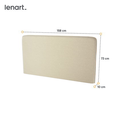 BED CONCEPT BC-17 zagłówek tapicerowany 160 do BC-12 - beżowy ART 82610