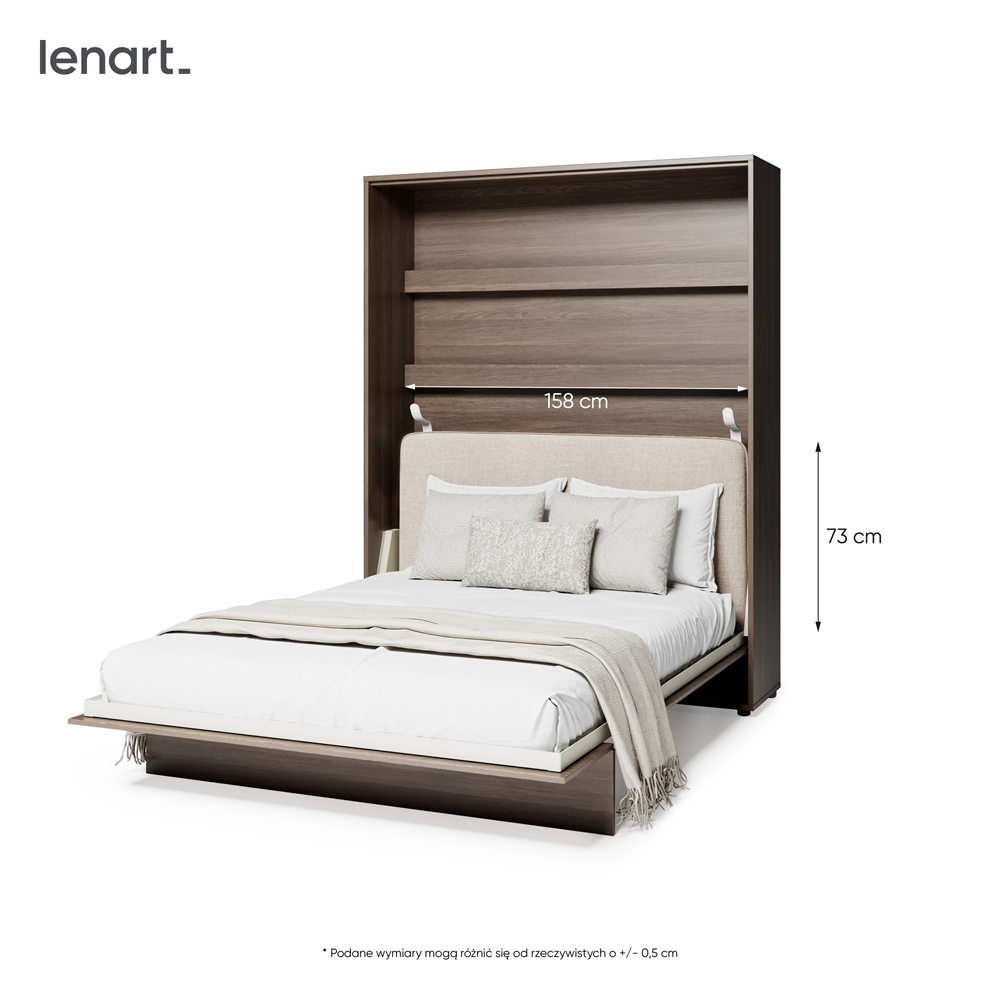 BED CONCEPT BC-17 zagłówek tapicerowany 160 do BC-12 - beżowy ART 82610