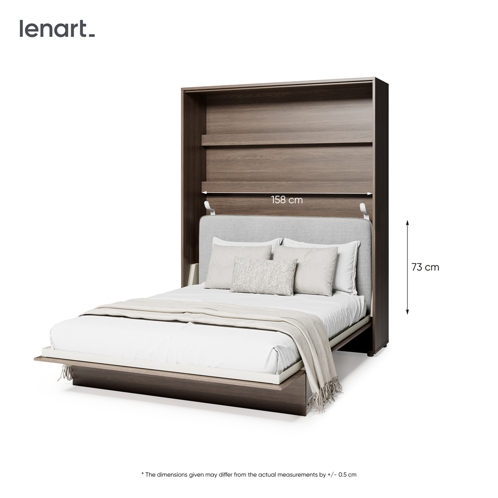 BED CONCEPT BC-17 zagłówek tapicerowany 160 do BC-12 - szary ART 82626