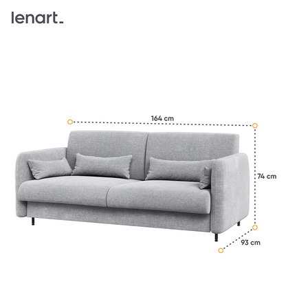 BED CONCEPT BC-18 - Sofa 140 do BC-01 - szary ART 82626 / front szary