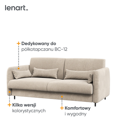 BED CONCEPT BC-19 - Sofa 160 do BC-12 - beżowy ART 82610