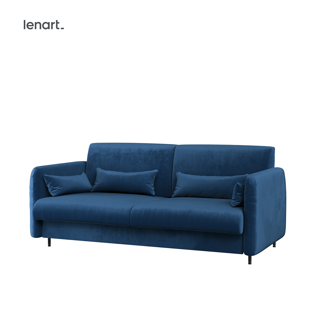 BED CONCEPT BC-19 - Sofa 160 do BC-12 - granat SOLO 263 / front biały