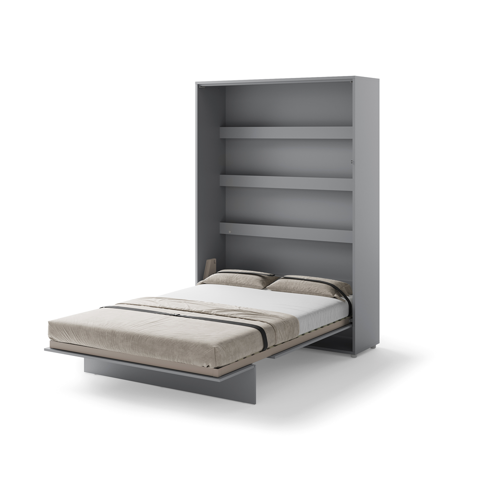 BED CONCEPT BC-01 - półkotapczan pionowy 140 - szary