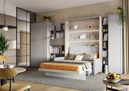 BED CONCEPT BC-20 szafa 2d - biały połysk