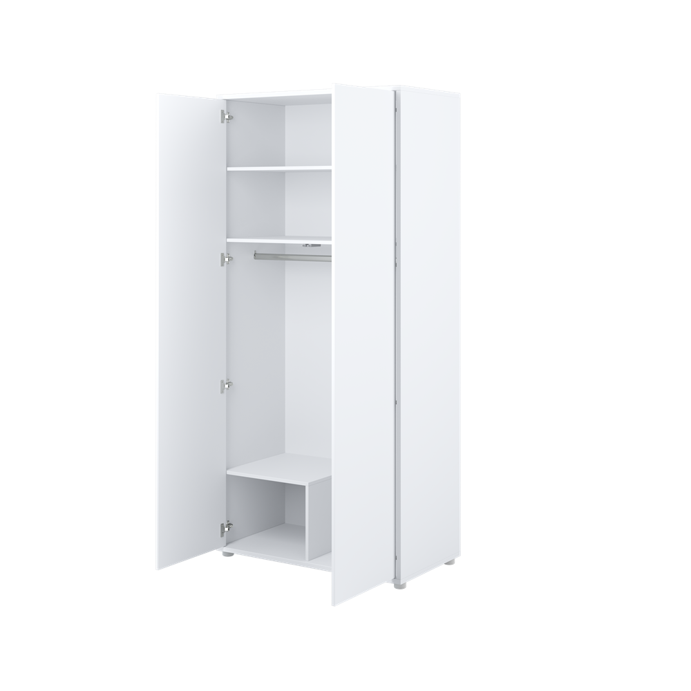 BED CONCEPT BC-20 szafa 2d - biały połysk