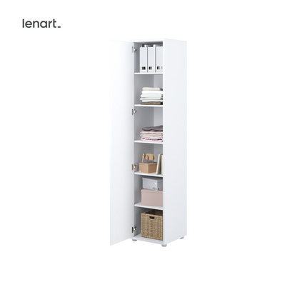 BED CONCEPT BC-21 szafa 1d - biały połysk