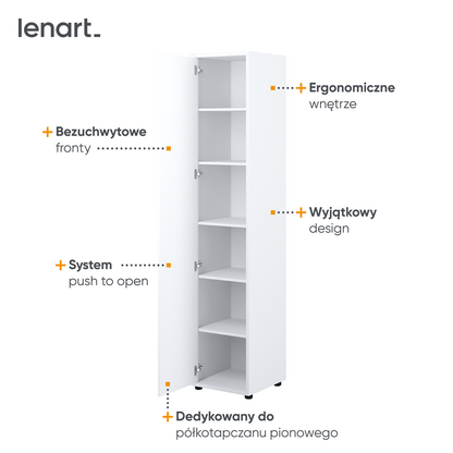 BED CONCEPT BC-21 szafa 1d - biały