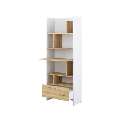 BED CONCEPT BC-22 - regał 84x218 - biały/dąb artisan
