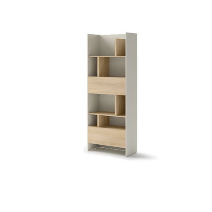 BED CONCEPT BC-22v2 - regał 84x218 - kaszmir/dąb nagano