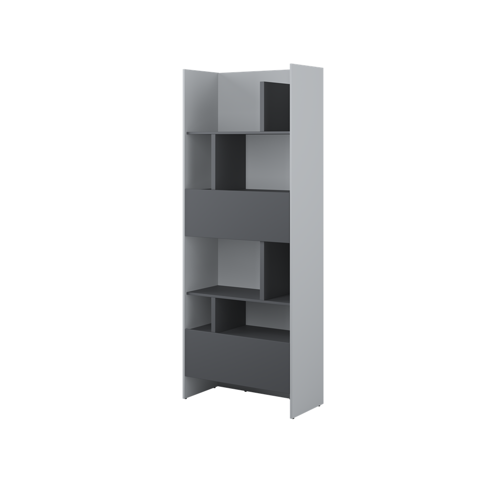 BED CONCEPT BC-22 - regał 84x218 - szary/grafit