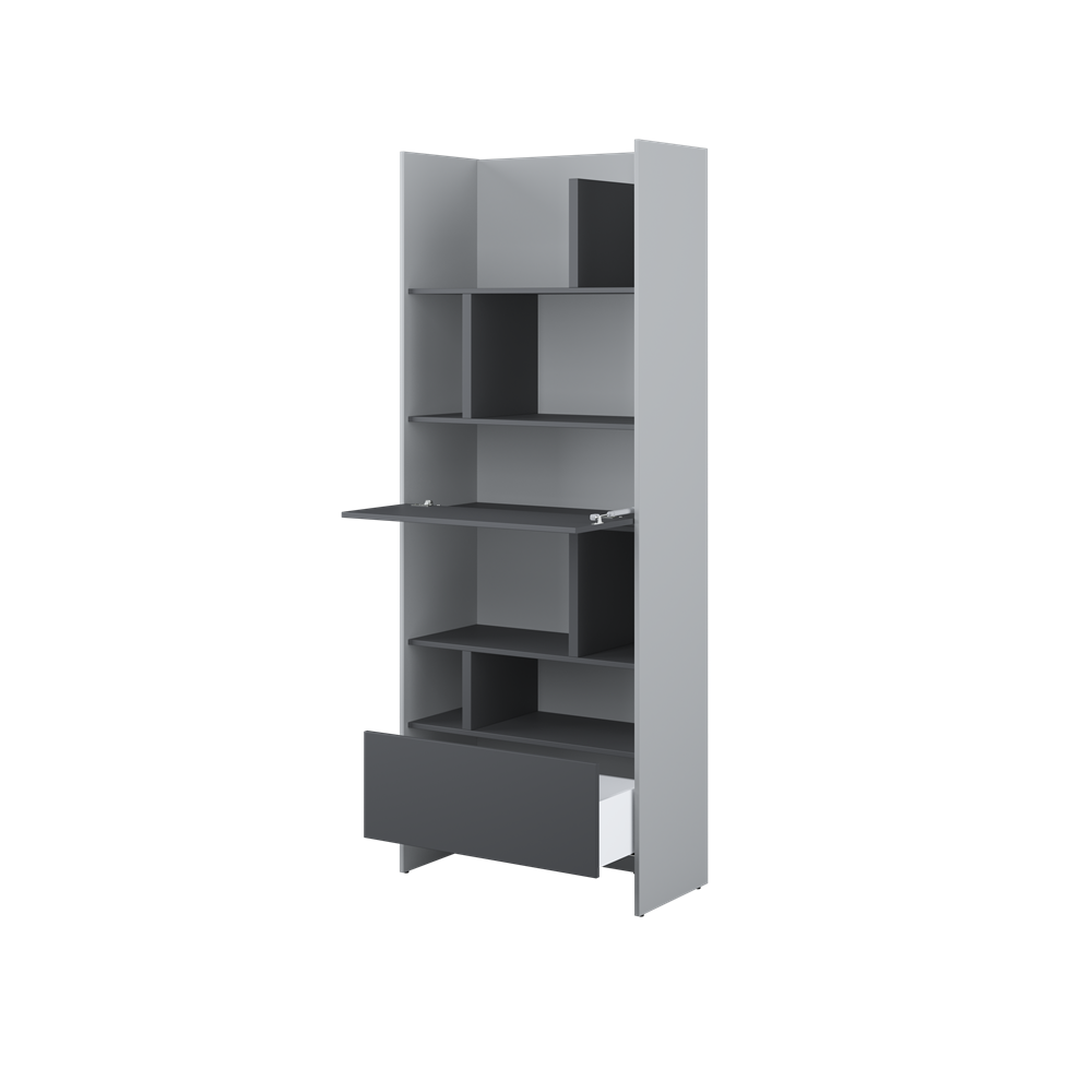 BED CONCEPT BC-22 - regał 84x218 - szary/grafit