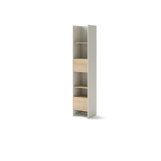 BED CONCEPT BC-23v2 regał 44x218 - kaszmir/dąb nagano