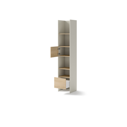BED CONCEPT BC-23v2 regał 44x218 - kaszmir/dąb nagano