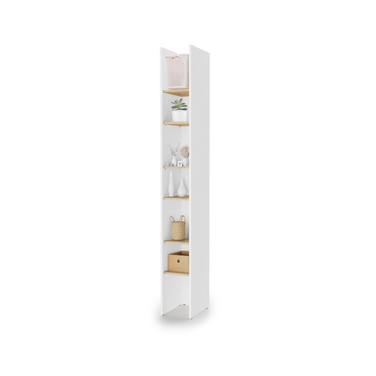 BED CONCEPT BC-24v2 regał 27x218 - biały/dąb artisan