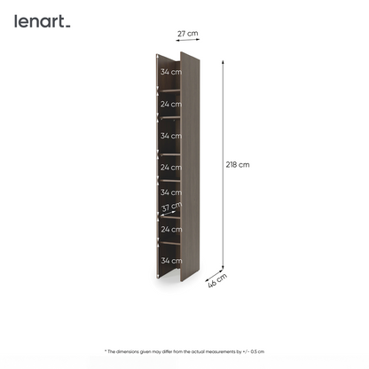 BED CONCEPT BC-24v2 regał 27x218 - dąb dunin