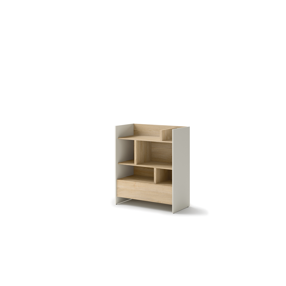 BED CONCEPT BC-25 regał 92x108 - kaszmir/dąb nagano
