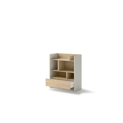 BED CONCEPT BC-25 regał 92x108 - kaszmir/dąb nagano