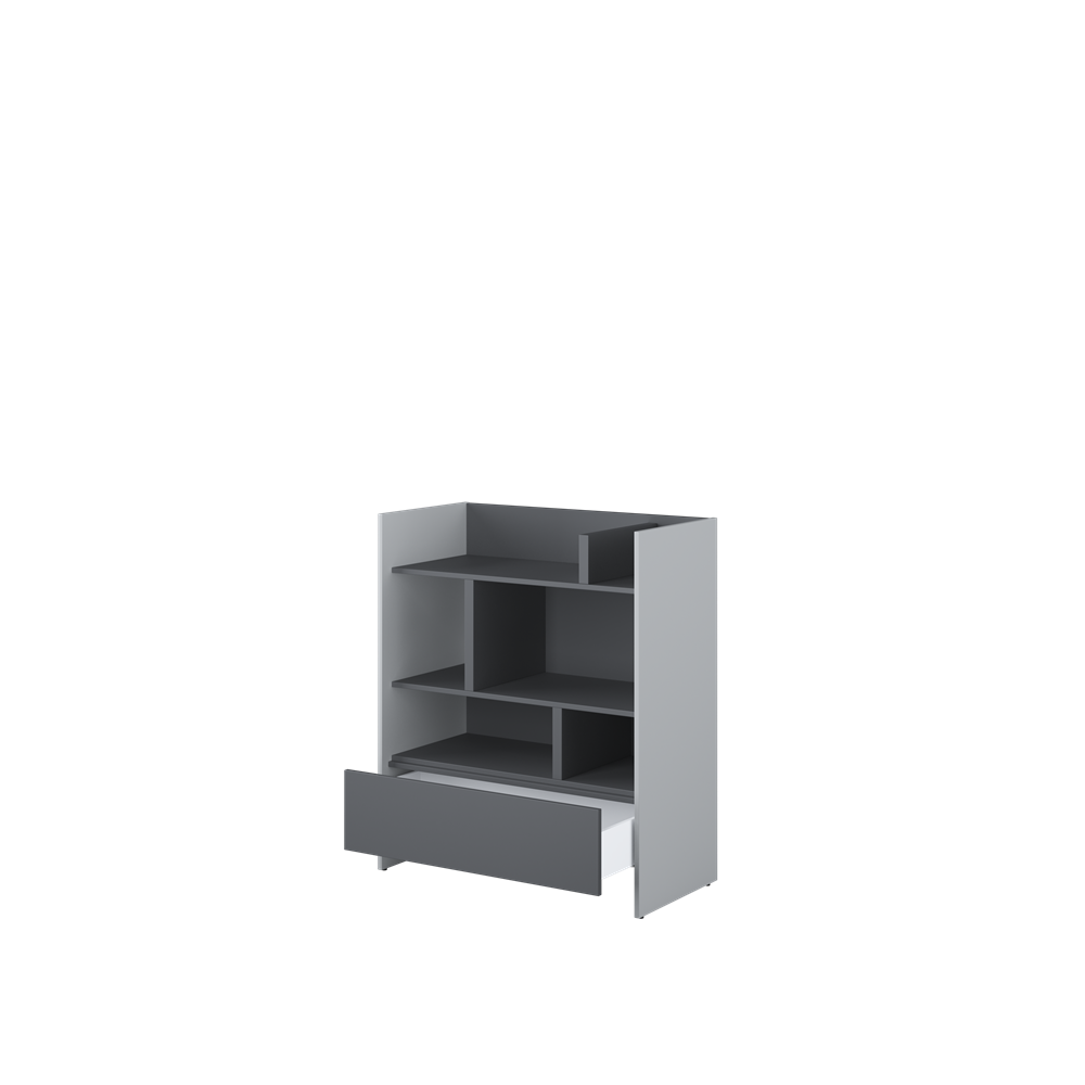 BED CONCEPT BC-25 regał 92x108 - szary/grafit