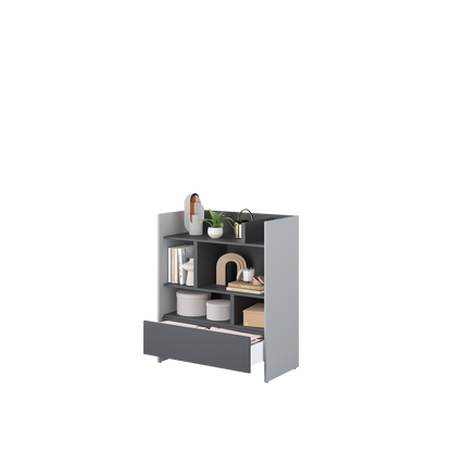 BED CONCEPT BC-25 regał 92x108 - szary/grafit