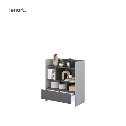 BED CONCEPT BC-25 regał 92x108 - szary/grafit