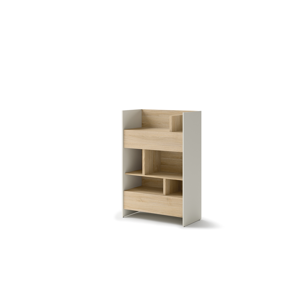 BED CONCEPT BC-26 regał 92x138 - kaszmir/dąb nagano