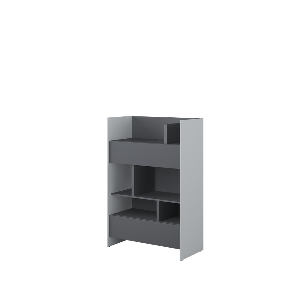BED CONCEPT BC-26 regał 92x138 - szary/grafit