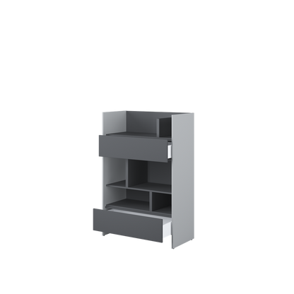 BED CONCEPT BC-26 regał 92x138 - szary/grafit