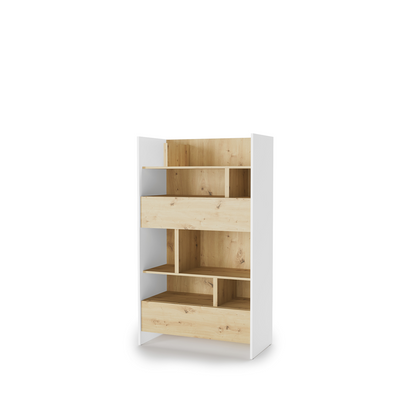 BED CONCEPT BC-27 regał 92x158 - biały/dąb artisan